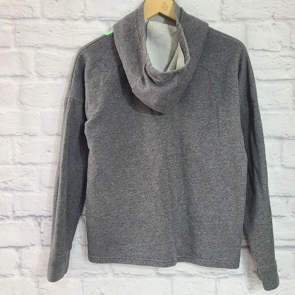 Under Armour Hooded Pullover Sweatshirt Women's Small Heather Gray Loose - Picture 2 of 3